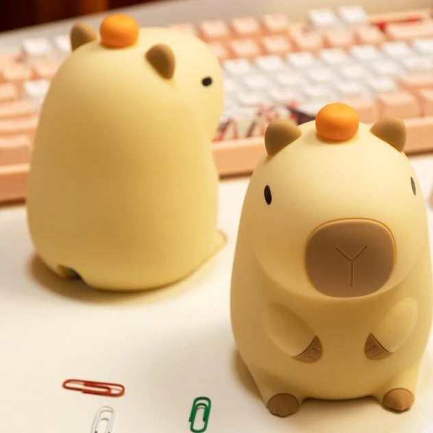 Orange Capybara Squishy Light