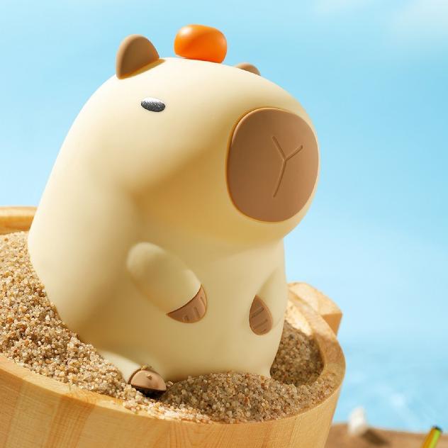 Orange Capybara Squishy Light