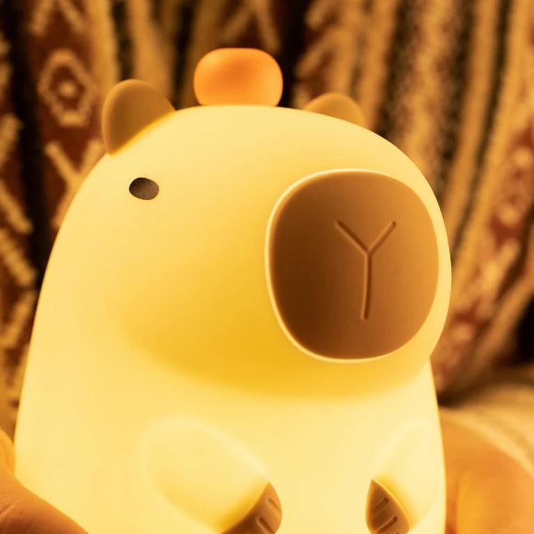 Orange Capybara Squishy Light