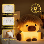Highland Cow with Hair Light