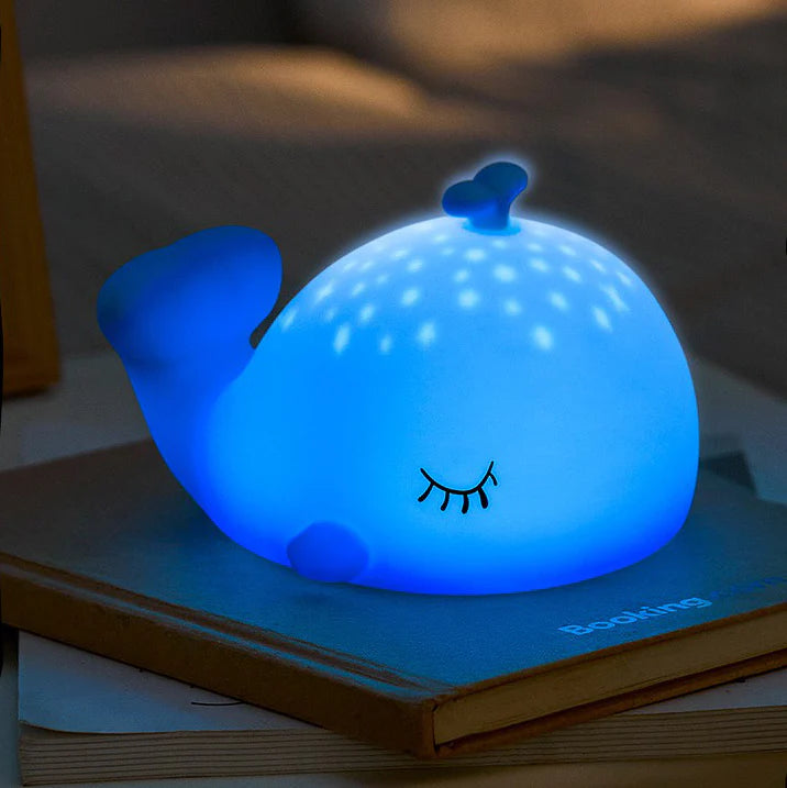 Whale with Water Spout Lamp