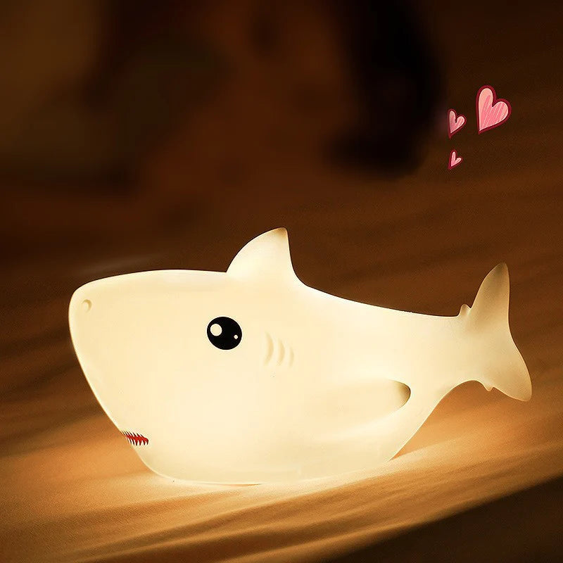 Squishy Silicone Shark Light