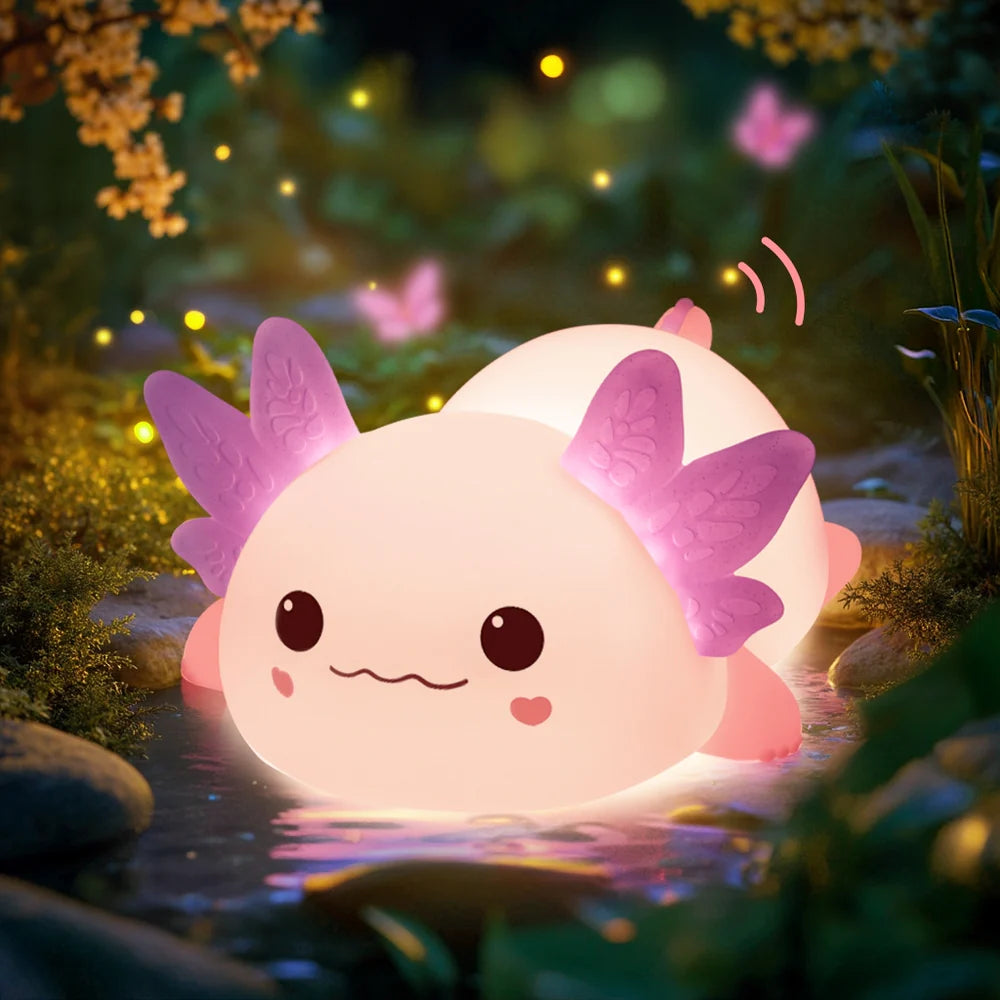 Purple Axolotl Squishy Light