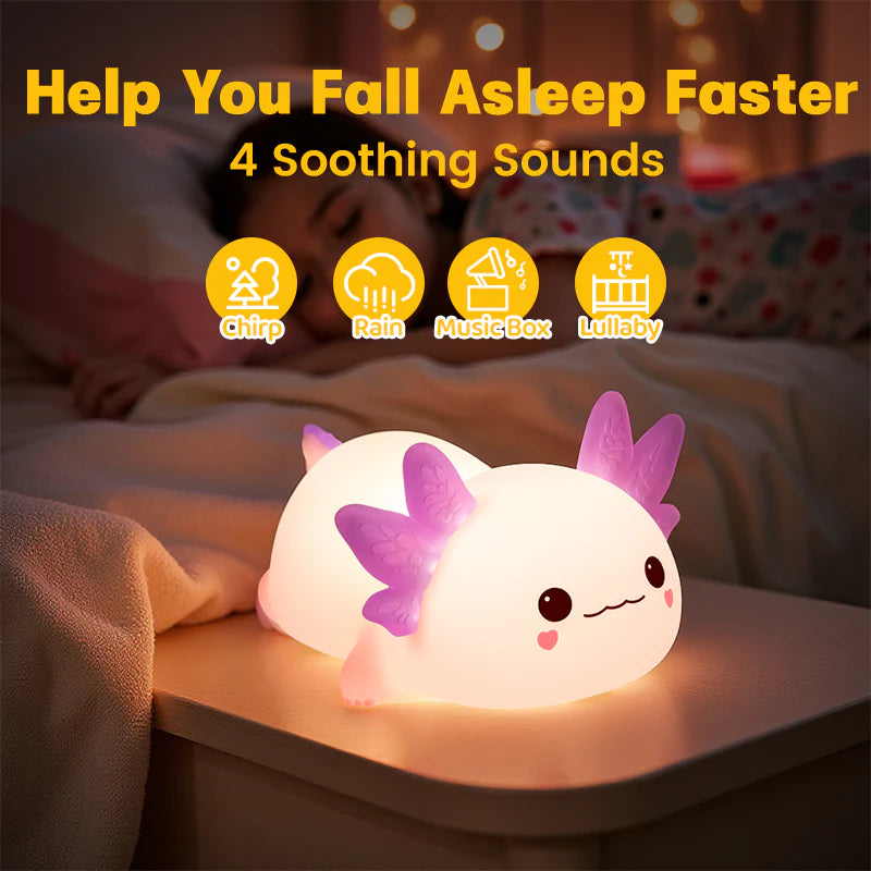 Purple Axolotl Squishy Light