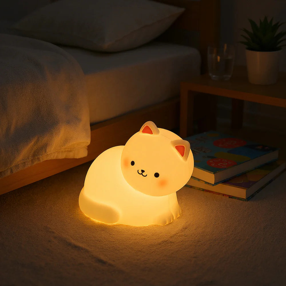 White Kitten Squishy Light