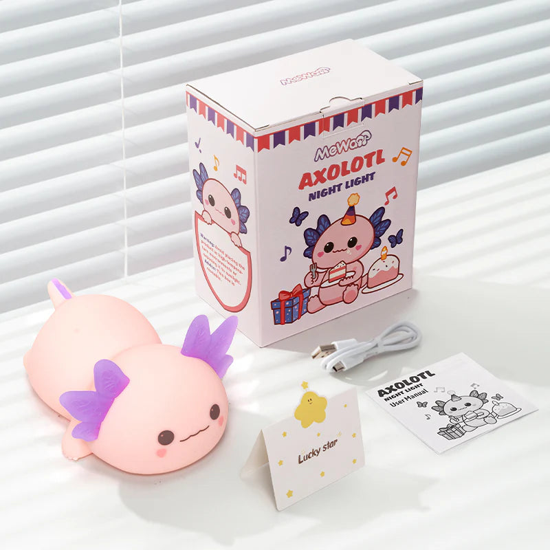 Purple Axolotl Squishy Light