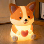 Corgi with Heart Light